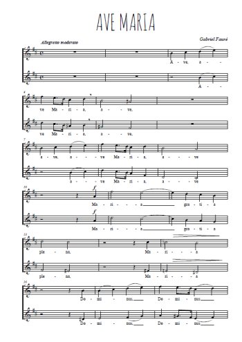 Gabriel Fauré - Ave Maria